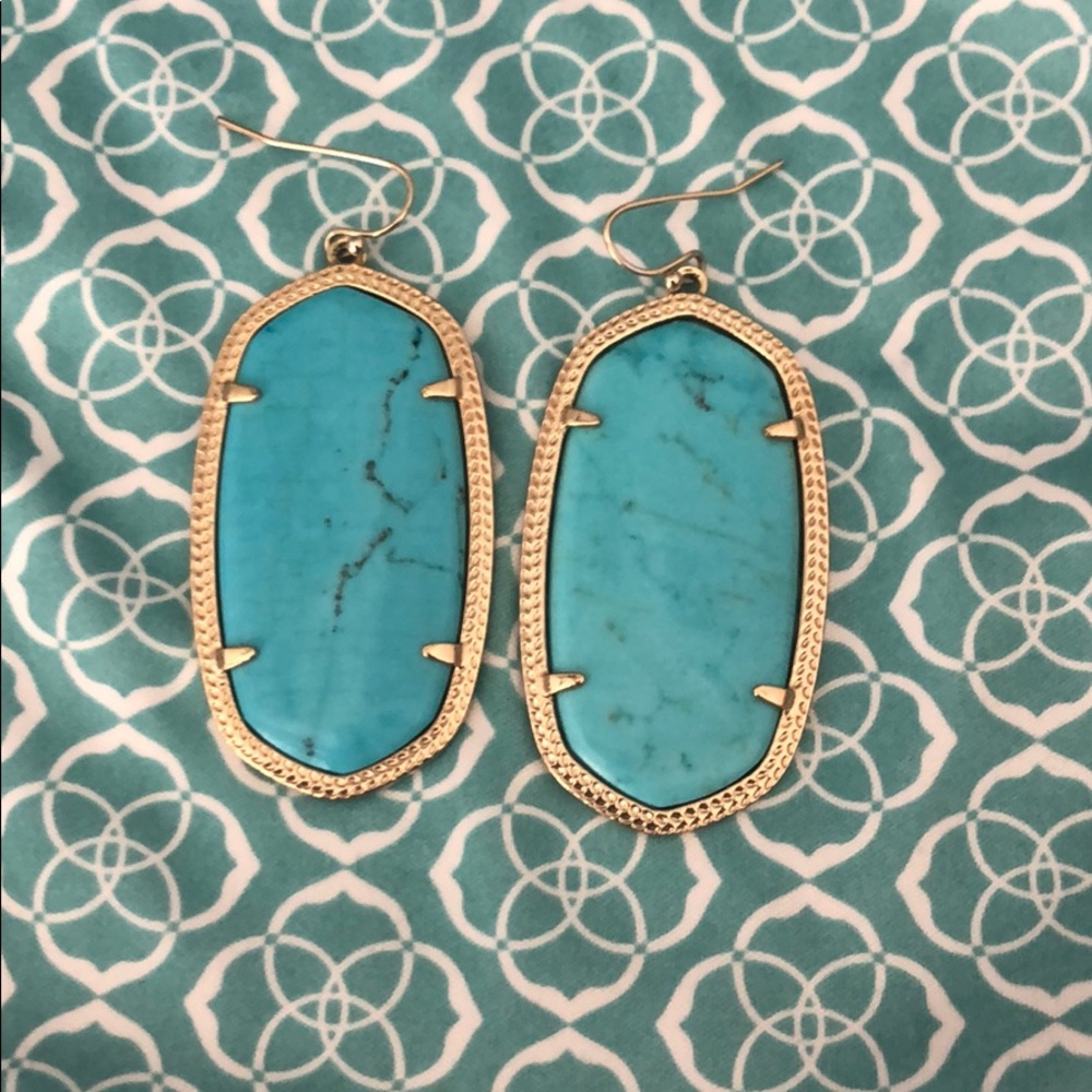Kendra Scott earrings beautiful turquoise.